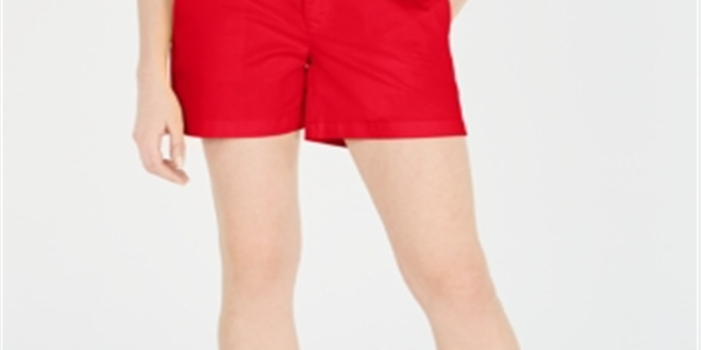 Tommy Hilfiger Women's Hollywood Shorts Red Size 16