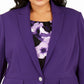 Calvin Klein Women's Blazer Wear to Work Jacket Purple Size 16W