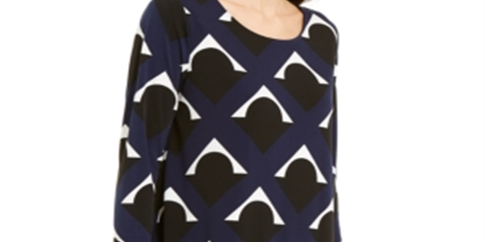 Alfani Women's Blouse Midnight Blue Size Small