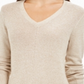 Charter Club Women's Marled-Knit Tunic Sweater  Beige Size Small