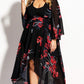 City Chic Women's Iris Love MAXI Black Size 24W