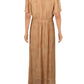 Material Girl Women's Cap Sleeve MIDI Hi Lo Dress Brown Size X-Small