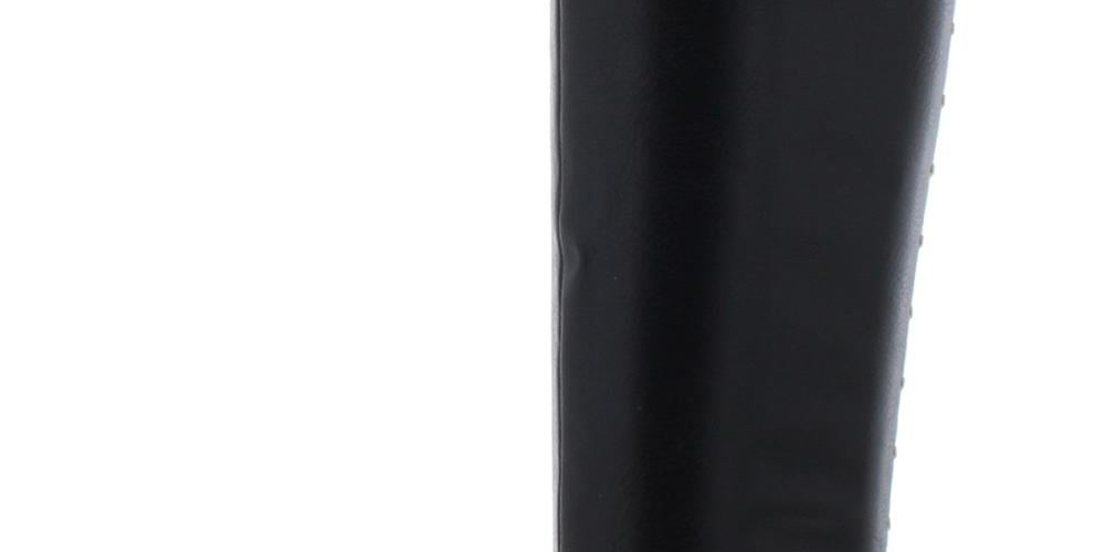 Bar III Women's Vayla Faux Leather Tall Riding Boots Black Size 5 M