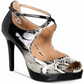 Thalia Sodi Women's Chelsie2 Peep Toe Ankle Strap Classic Pumps Black Size 7 M