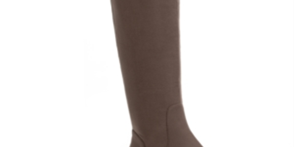 Sun Stone Womens Beige Round Toe Block Heel Zip-up Boots Brown Size 8.5