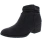 White Mountain Womens Uptown Faux Leather Perforated Ankle Boots Black Size 5 M