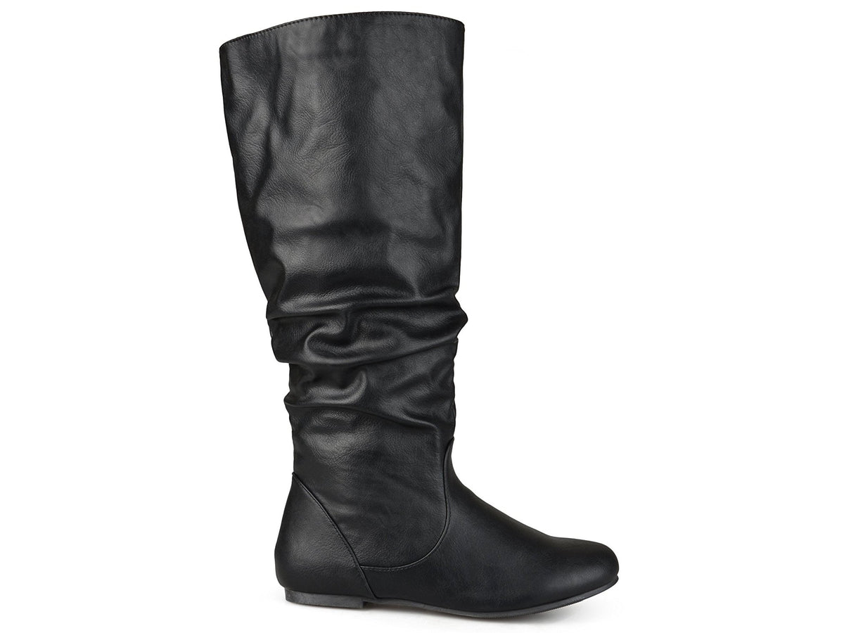 Journee Collection Women's Regular & Wide Calf Joey Riding Boot Black Size 9.0