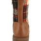 Rock & Candy Women's MAX Faux-Leather Combat Ankle Boots Brown Size 8.5 M