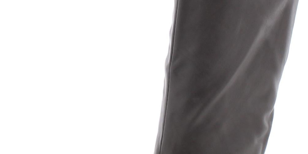Style & Co Women's Kindell Faux Leather Riding Boots Gray Size 11 M