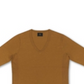 JM Collection Women's Button Cuff V Neck Pullover Sweater Yellow Size Medium