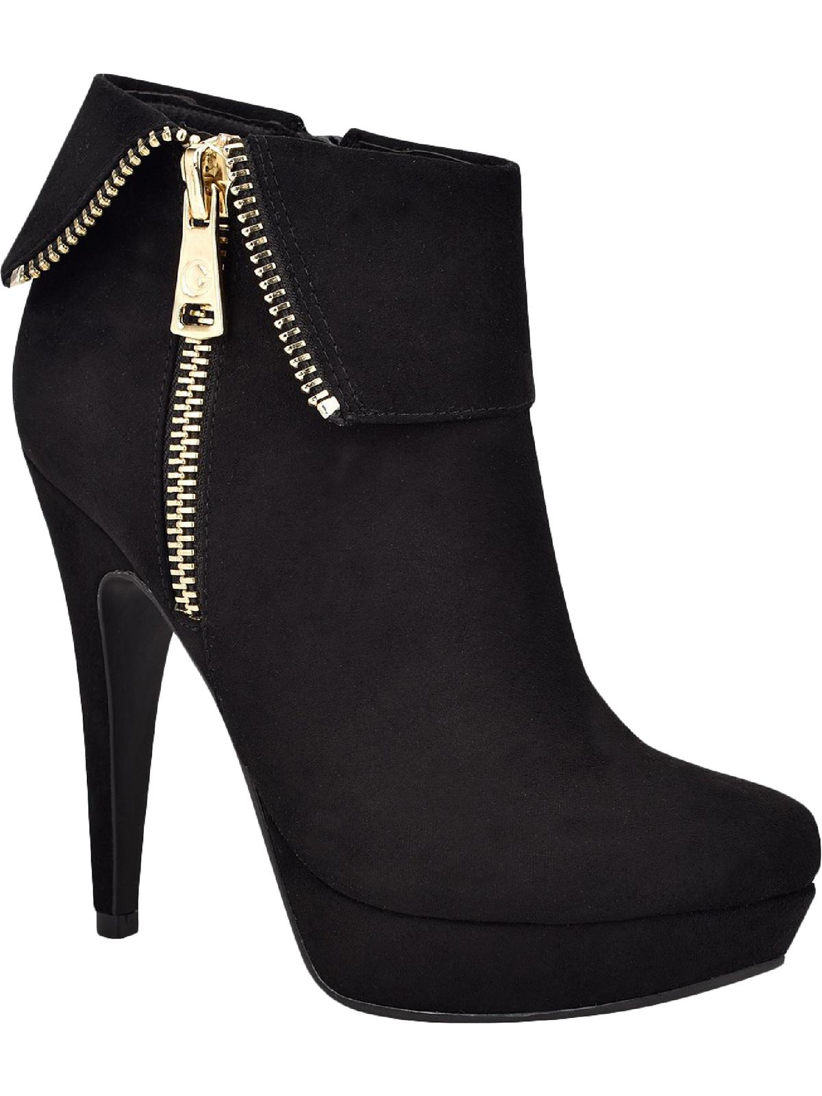 GBG Los Angeles Women's Docker Faux Suede Ankle Boots Black Size 8.5 M