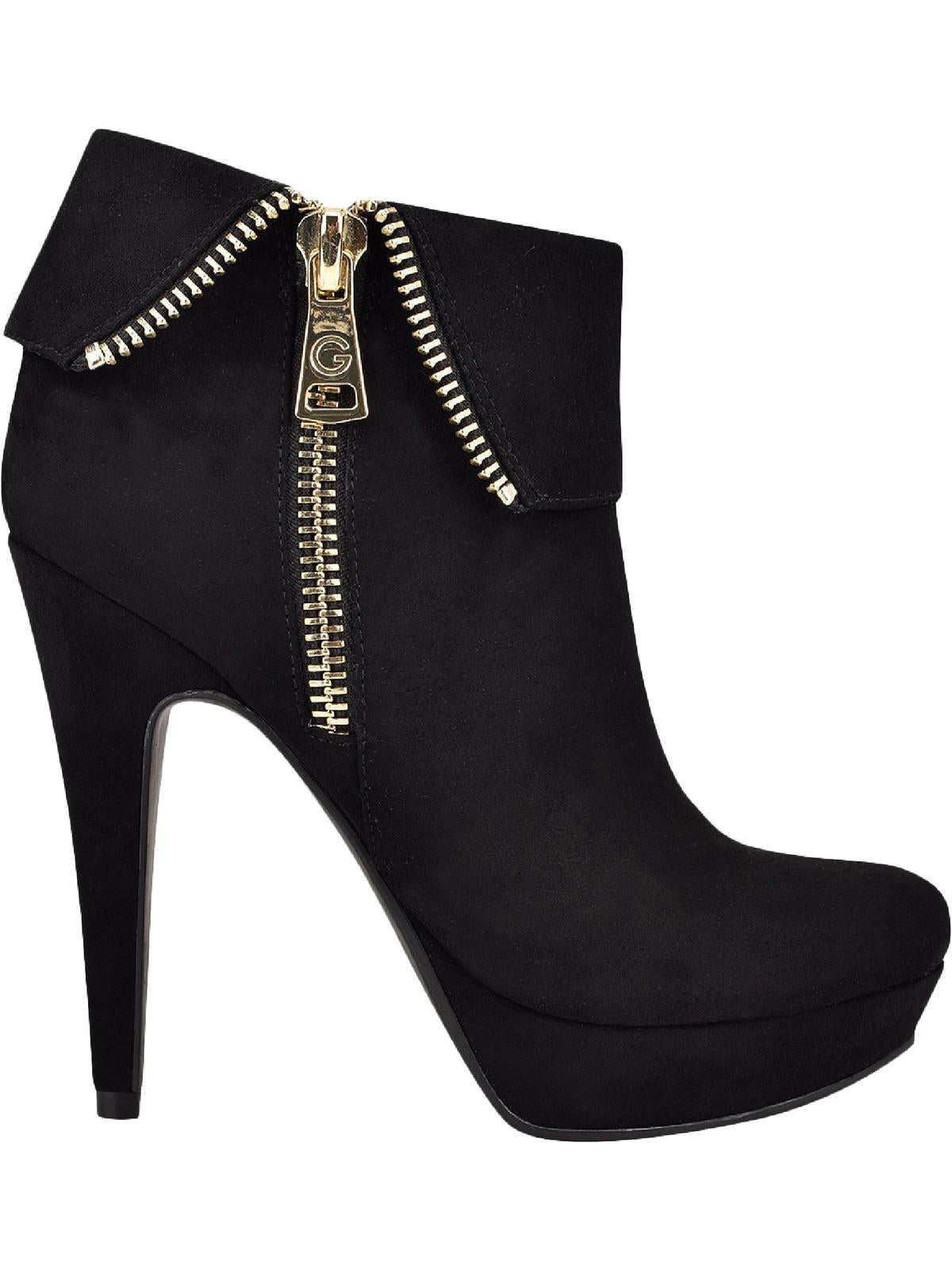 GBG Los Angeles Women's Docker Faux Suede Ankle Boots Black Size 8.5 M
