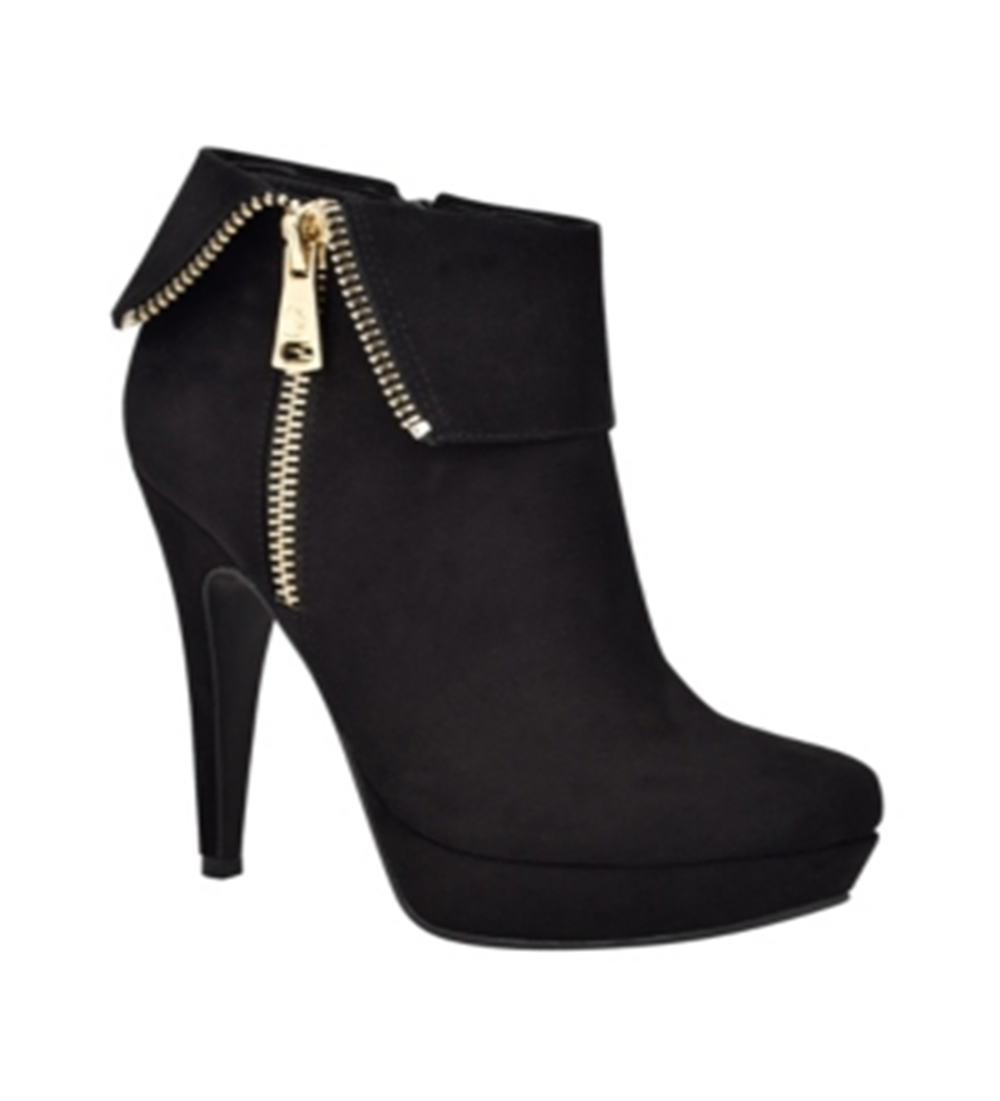 GBG Los Angeles Women's Docker Faux Suede Ankle Boots Black Size 8.5 M