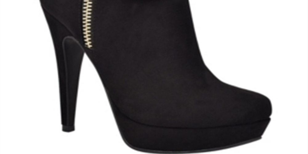 GBG Los Angeles Women's Docker Faux Suede Ankle Boots Black Size 8.5 M