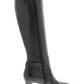 Bandolino Womens Lella Solid Almond Toe Knee-High Boots Black Size 6 M
