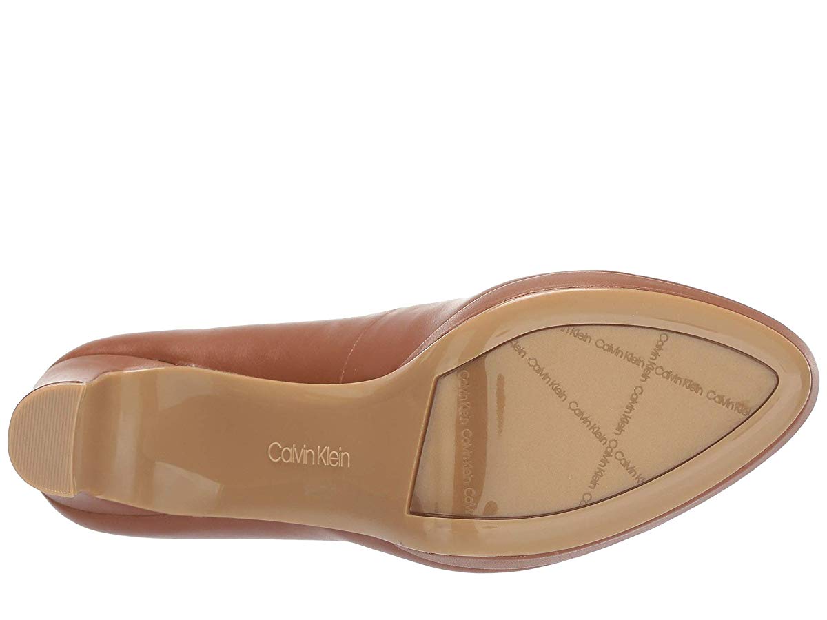 Calvin Klein Women's Russet Premda Nappa Heels -Brown Size 8 M