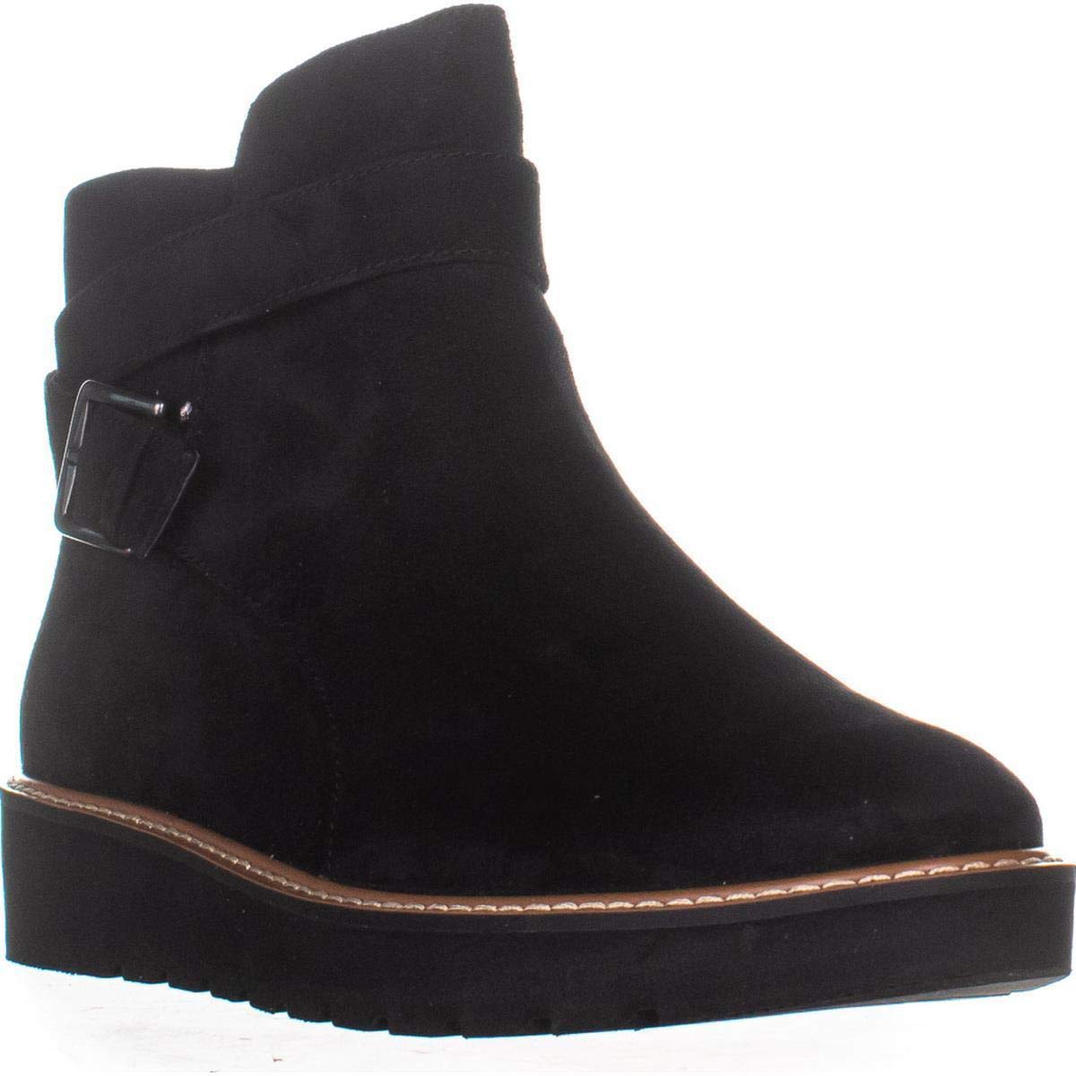 Naturalizer Women's Aster Leather Closed Toe Ankle Fashion Boots Black Size 9 W