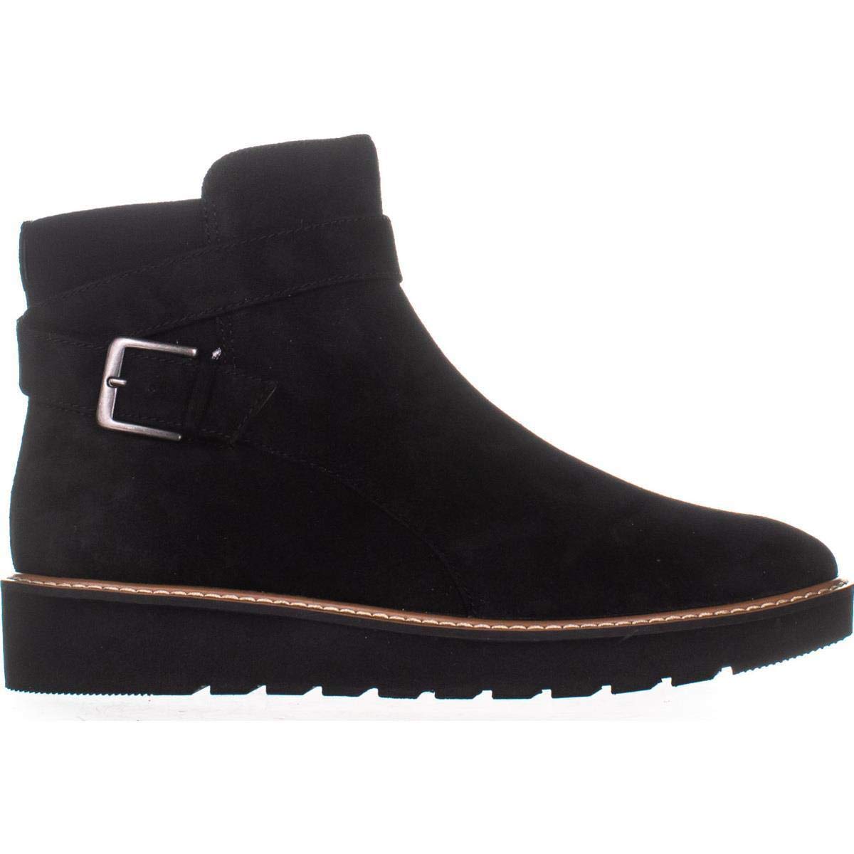Naturalizer Women's Aster Leather Closed Toe Ankle Fashion Boots Black Size 9 W