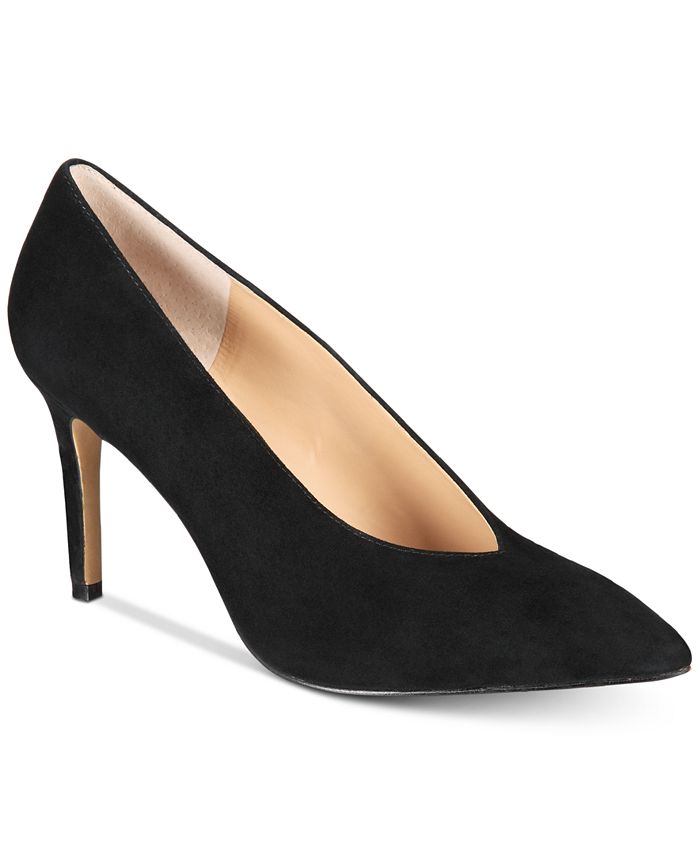 INC Women's Ciaran Suede Solid Pumps Black Size 7.5 M