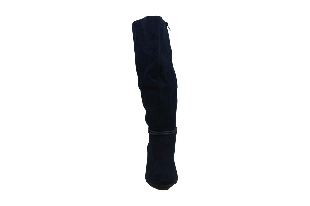 Karen Scott Women's Hollee Wide Calf Dress Boots Blue Size 6M