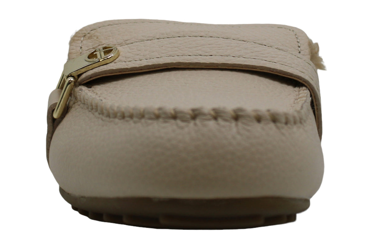 Giani Bernini Women's Dolie Fabric Closed Toe Loafers White Size -7 M