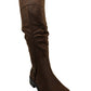 Baretraps Women's Chaya Leather Closed Toe Knee Brush Brown Size 6.5 M