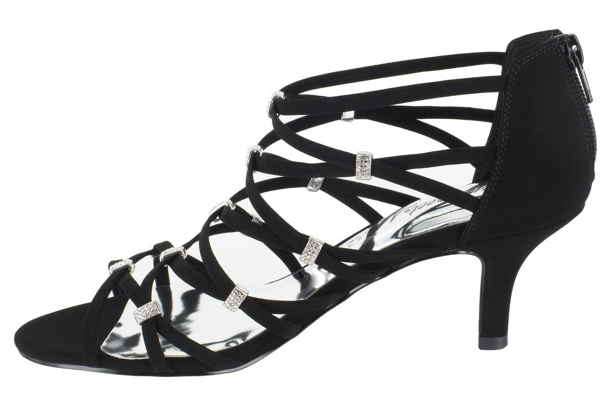 Easy Street Women's Nightingale Sandal Black Size 12 M