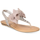 Material Girl Women's Swan3 Fabric Open Toe Casual Slingback Sandals Brown Size 5.5 M