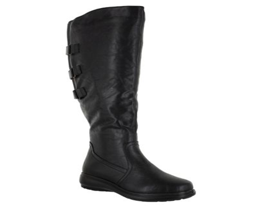 Easy Street Women's Presley Plus Wide Calf Boot Black Size 8 M