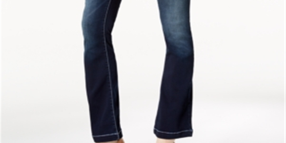 INC International Concepts Women's Petite Bootcut Jeans  Blue Size 6 P