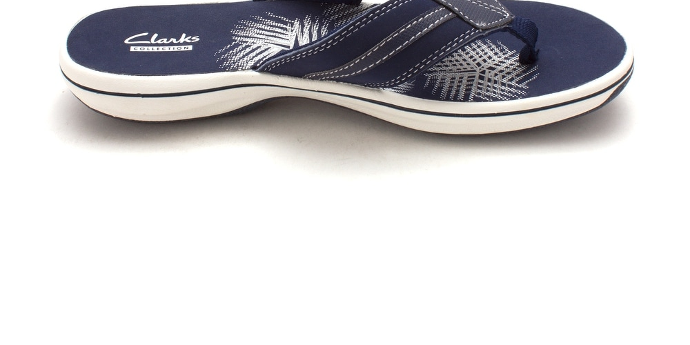 Clarks Women's Brinkley Bree Open Toe Casual -Navy Size 8 M