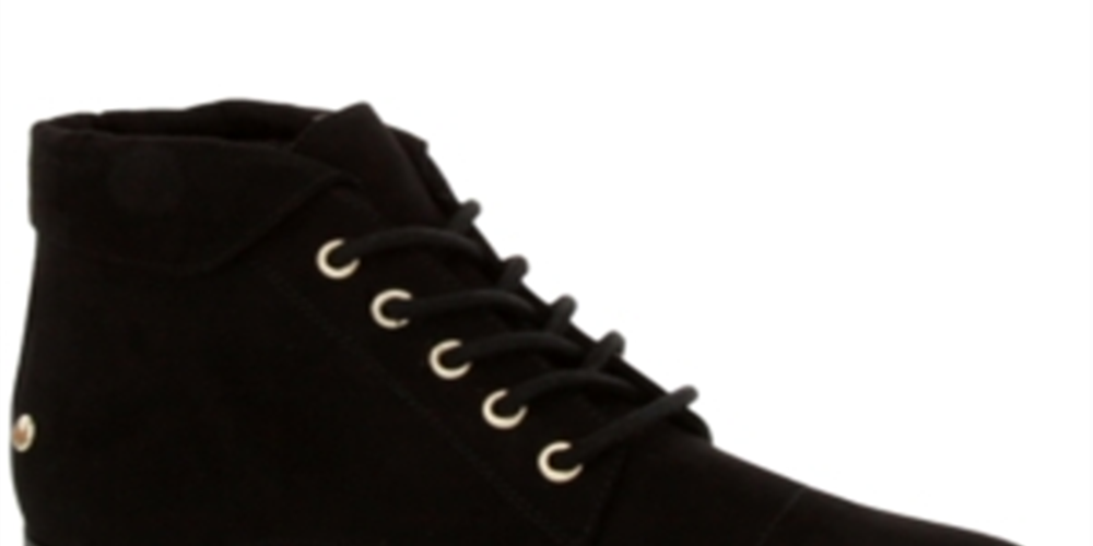 Charter Club Women's Round Toe Block Heel Lace-up Booties Black Size 9.5 M