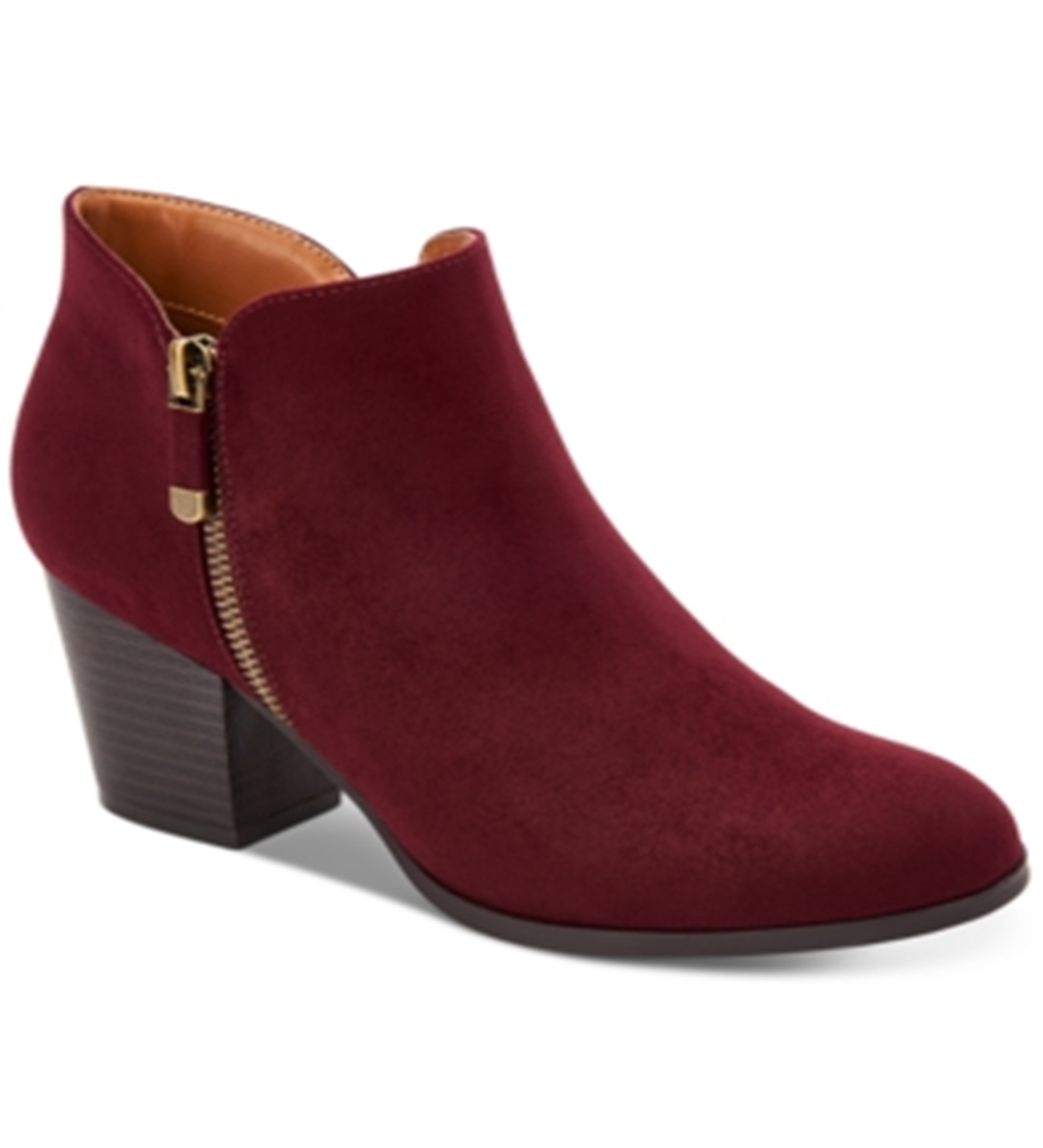 Style & Co. Women's Masrinaa Ankle Fashion Boots Red Size 5 M