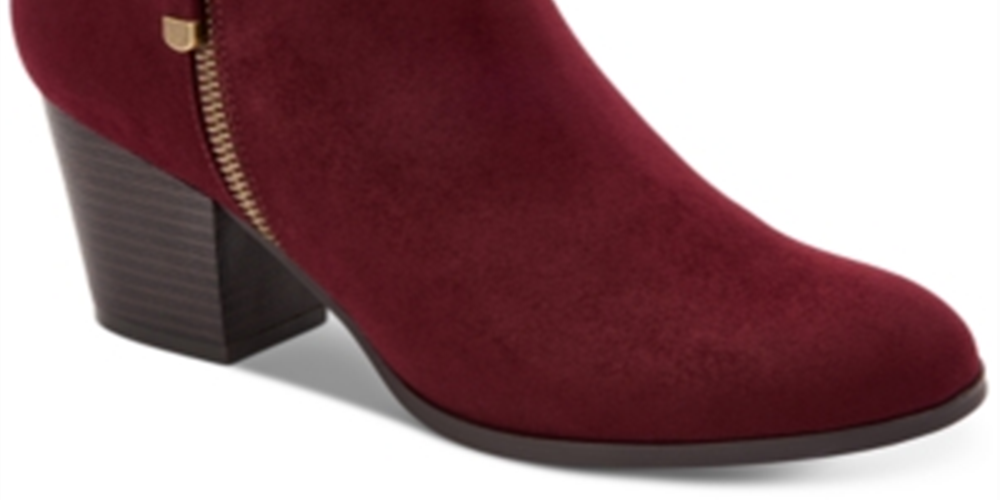 Style & Co. Women's Masrinaa Ankle Fashion Boots Red Size 5 M