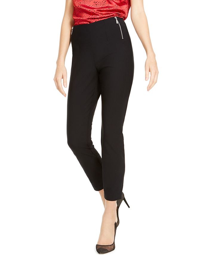 Inc Side-Zip Skinny Pants Black Size 6