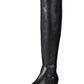 Material Girl Women's Webby Over-The-Knee Bo Black Smooth Size 8.5M
