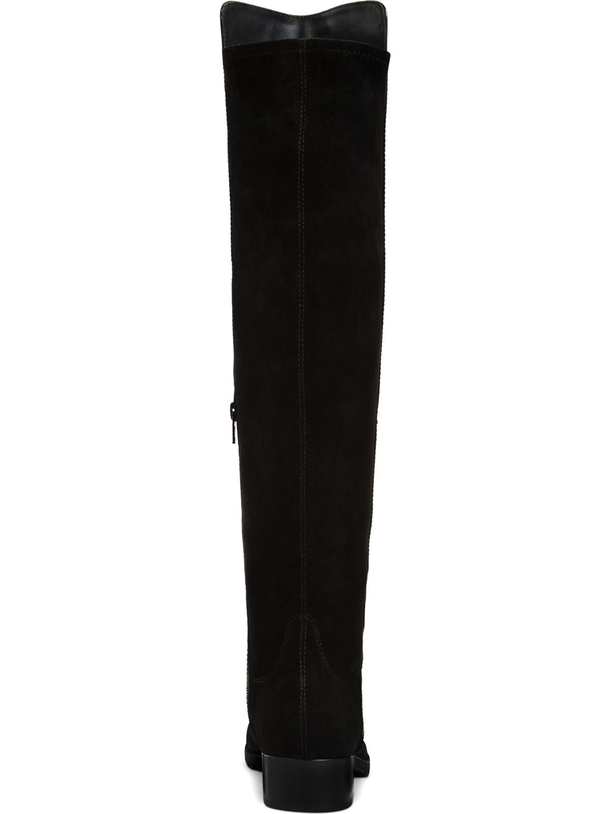 Material Girl Women's Webby Over-The-Knee Bo Black Smooth Size 8.5M