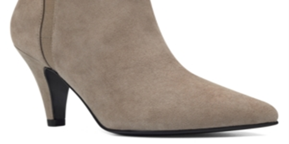 Bandolino Women's Bari Suede Pointed Toe Booties Brown Size 8.5 M
