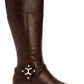 Charter Club Women's Helenn Faux Leather Tall Riding Boots Brown Size 7.5 M