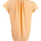 Calvin Klein Women's Cap Sleeve Blouse Orange Size Petite