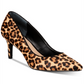 Alfani Women's Jeules Leather Pointed Toe Classic Pumps Brown  Size 5 M
