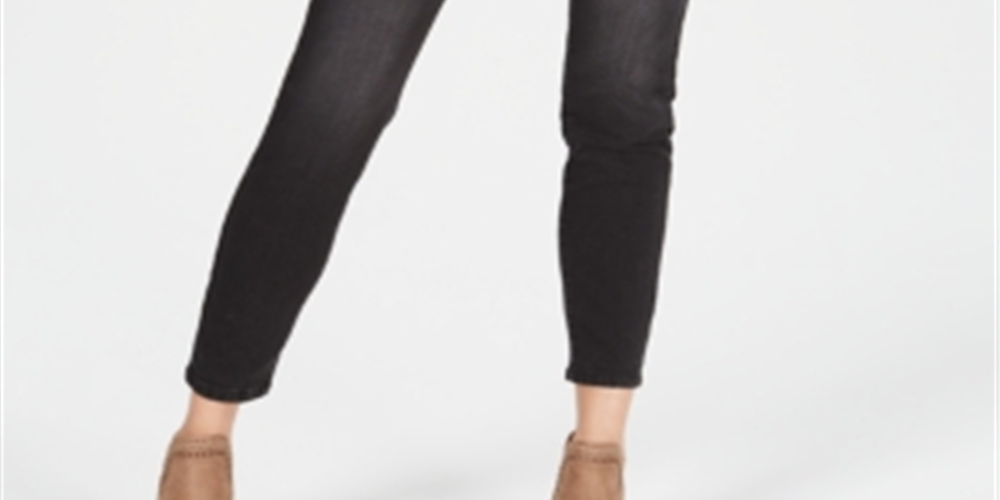 Style & Co Women's Curvy Tummy Control Skinny Jeans Black Size 2 Petite