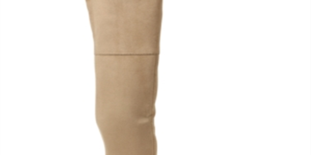 XOXO Women's Tristen Tall Studded Over the Knee Boots Brown Size 5.5