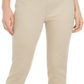 Charter Club Women's Chelsea Stretch Twill Cropped Pants Creme Size 6 Petite