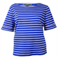 Karen Scott Women's Boat Neck Striped Knit Top Brown Size 10M
