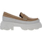 Steve Madden Women's Flossie Leather Slip on Loafers White Size 10 M