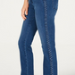 Charter Club Women's Lexington Straight Leg Braid Stripe Jeans -Blue Size 4