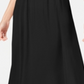 Alfani Women's Washed Satin a Line Skirt Black Size Petite S