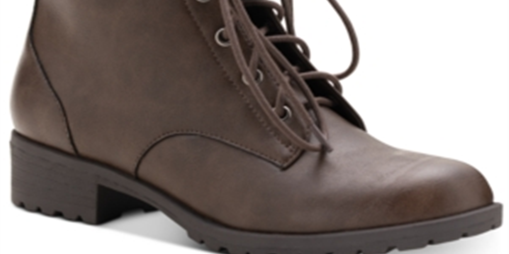 American Rag Women's Closed Toe Ankle Combat Boots Brown Size 10 M