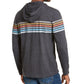 American Rag Men's Chest Stripe Hoodie Black Size XX-Large